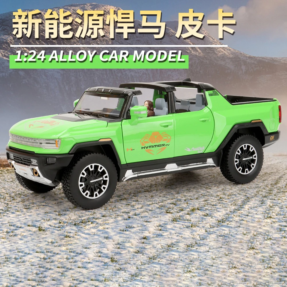 Hummer EV SUV Pickup 1:24 Scale Diecast Model 12 Hummer EV SUV Pickup 1:24 Scale Diecast Model - Image 12