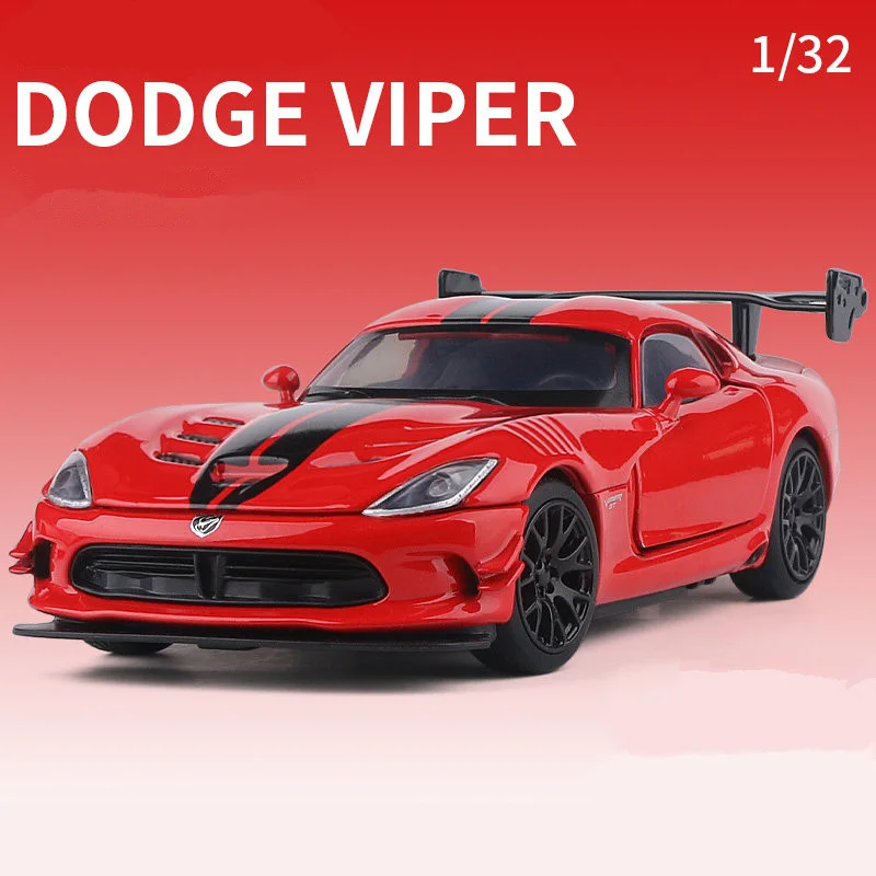 1:32 Scale Silver Dodge Viper ACR SRT Model 9 1:32 Scale Silver Dodge Viper ACR SRT Model - Image 9