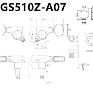 GOTOH SGS510Z-A07 Guitar Machine Heads Tuners 18 Sdd24935103c34dacb8d9beecf0c85bb1I