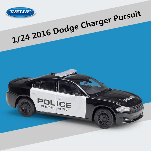 WELLY 1:24 Alloy 2016 Dodge Charger Police Car 9 WELLY 1:24 Alloy 2016 Dodge Charger Police Car - Image 9