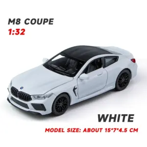 BMW M8 Diecast Model Car 1:32 Scale Black 17 Sde7d36902a8b4efab26b0a651a74dfced