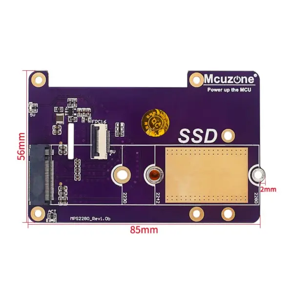 Raspberry Pi 5 PCIe to M.2 NVMe SSD Adapter - Image 4