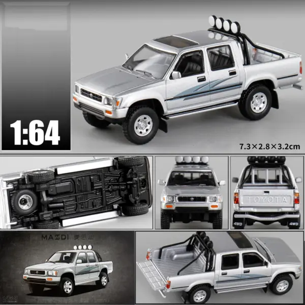 Masdi 1:64 Scale HiLux Pickup Model Truck - Image 4
