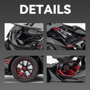 1:24 Apollo IE Die-Cast Model Supercar Black 11 Se0df38c06a1c4b42bd4d9b24cefdd5a3S