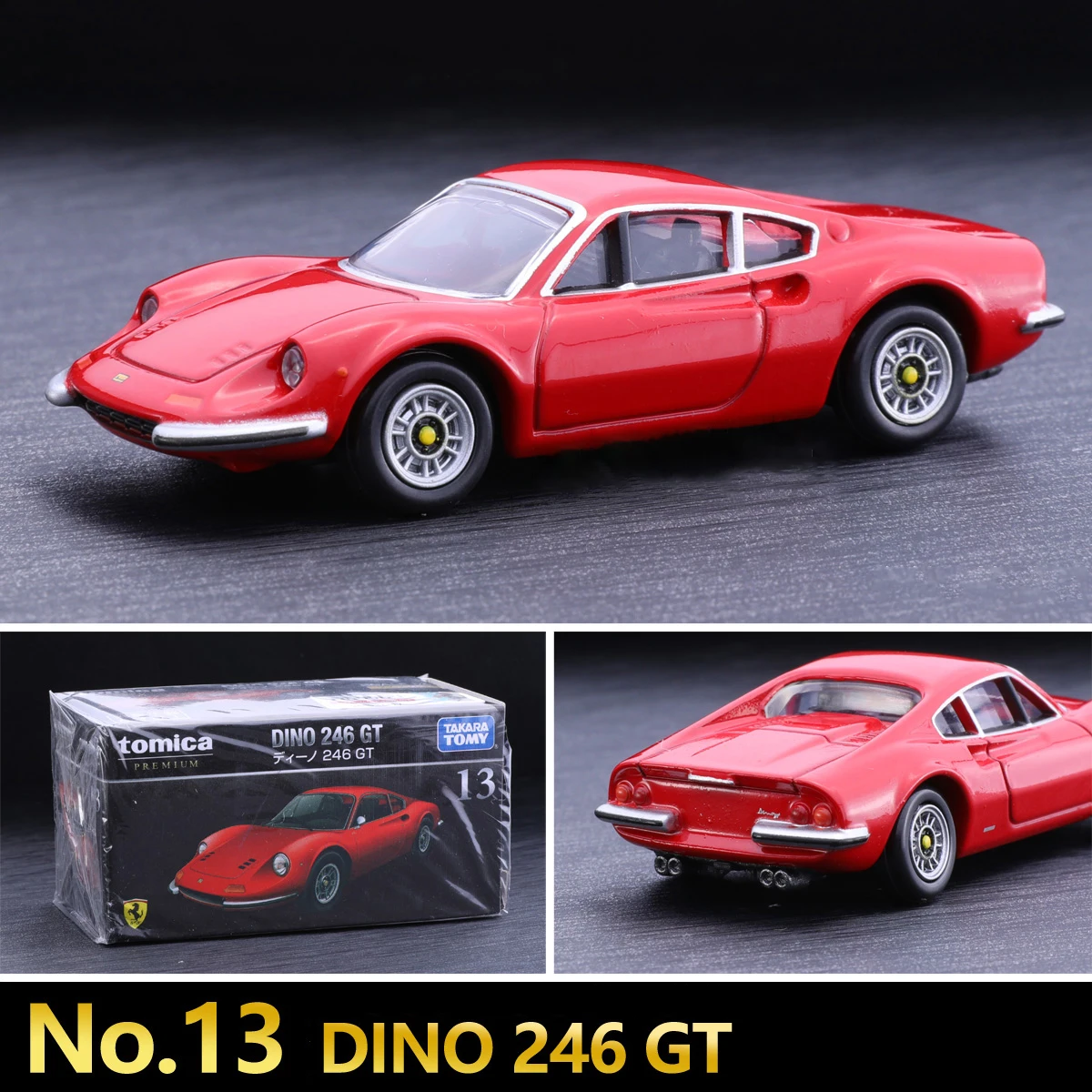 Takara Tomy Ferrari DINO 246 GT Diecast Model 2 Takara Tomy Ferrari DINO 246 GT Diecast Model - Image 2