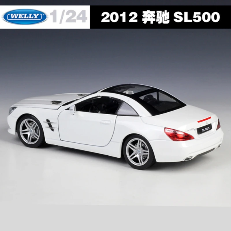 WELLY 1:24 Mercedes-Benz SL500 Red Diecast Model 6 WELLY 1:24 Mercedes-Benz SL500 Red Diecast Model - Image 6