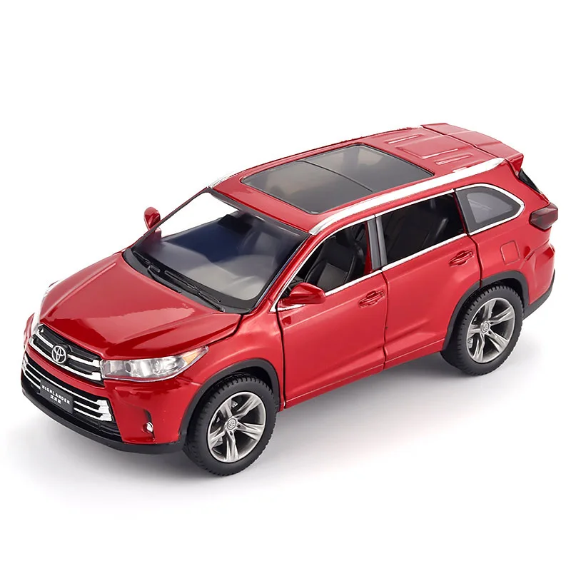 1:32 Scale White Toyota Highlander Diecast Model 3 1:32 Scale White Toyota Highlander Diecast Model - Image 3