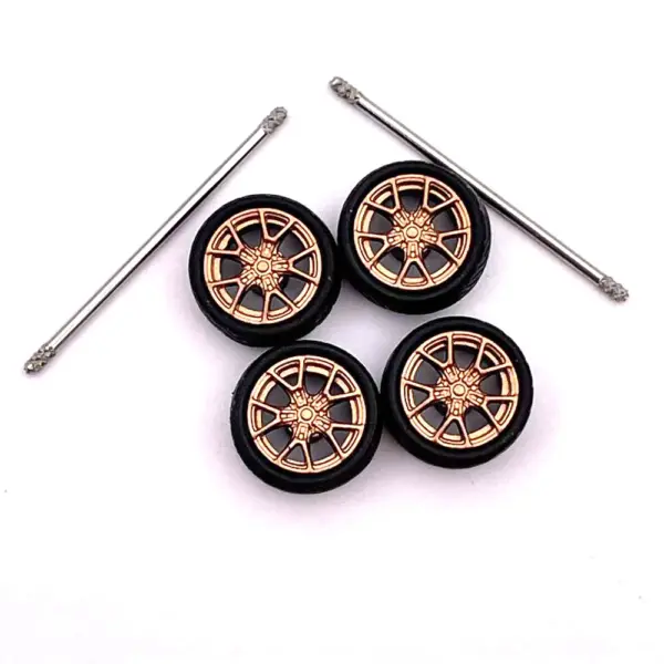 Custom 1:64 Scale Model Car Wheels Set - Image 29