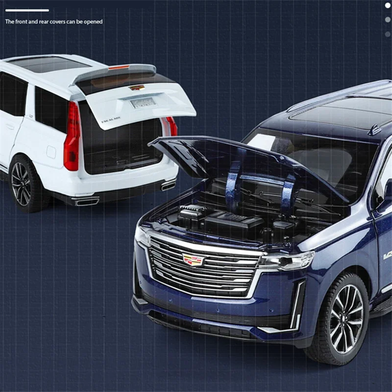 1/24 Black Cadillac Escalade Diecast Model 4 1/24 Black Cadillac Escalade Diecast Model - Image 4