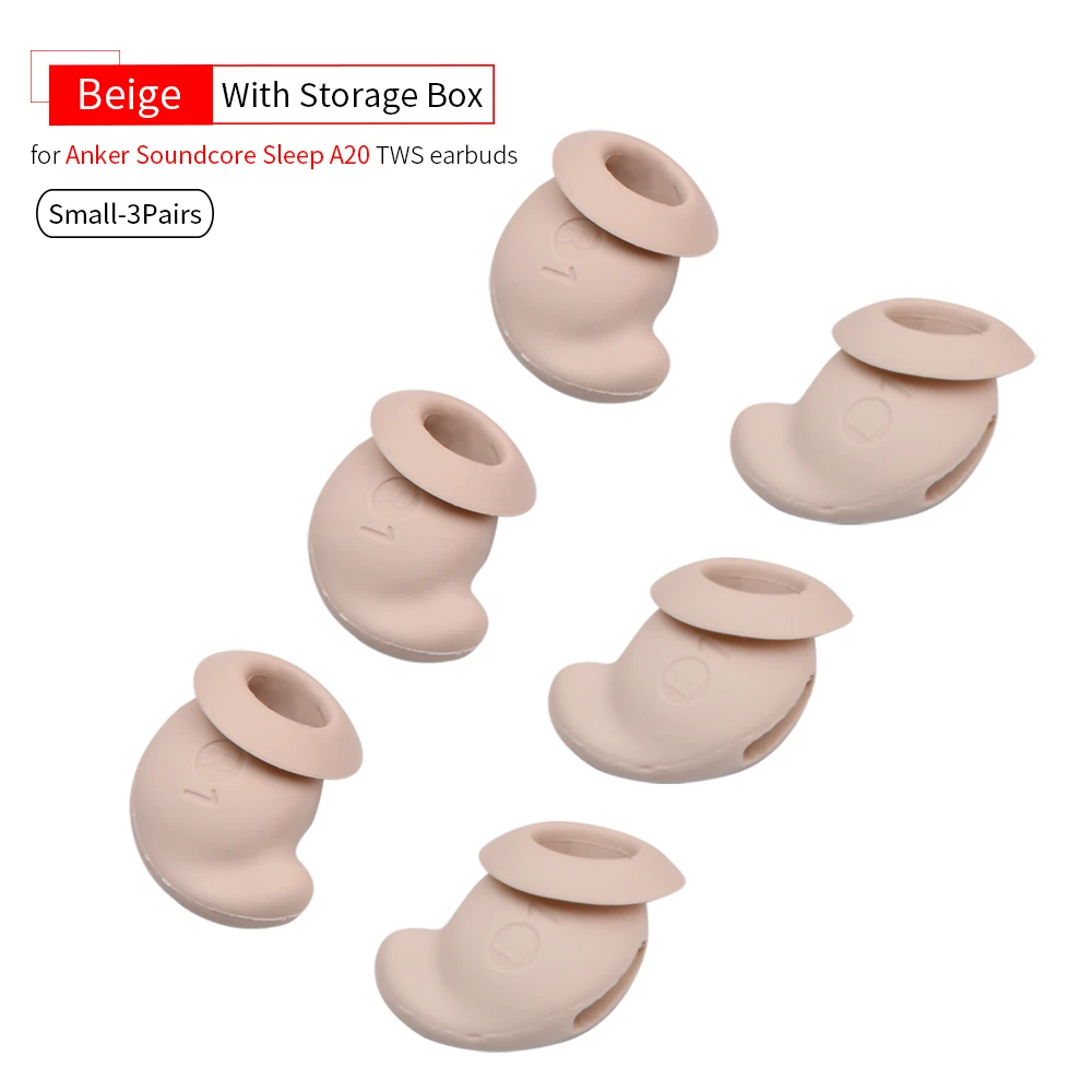 Silicone Ear Tips for Anker Sleep A20 Earbuds 9 Silicone Ear Tips for Anker Sleep A20 Earbuds - Image 9
