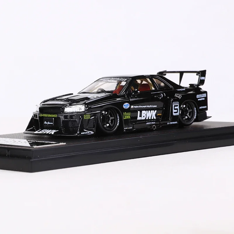 1:64 Scale Black Nissan Skyline GT-R R34 Model 2 1:64 Scale Black Nissan Skyline GT-R R34 Model - Image 2