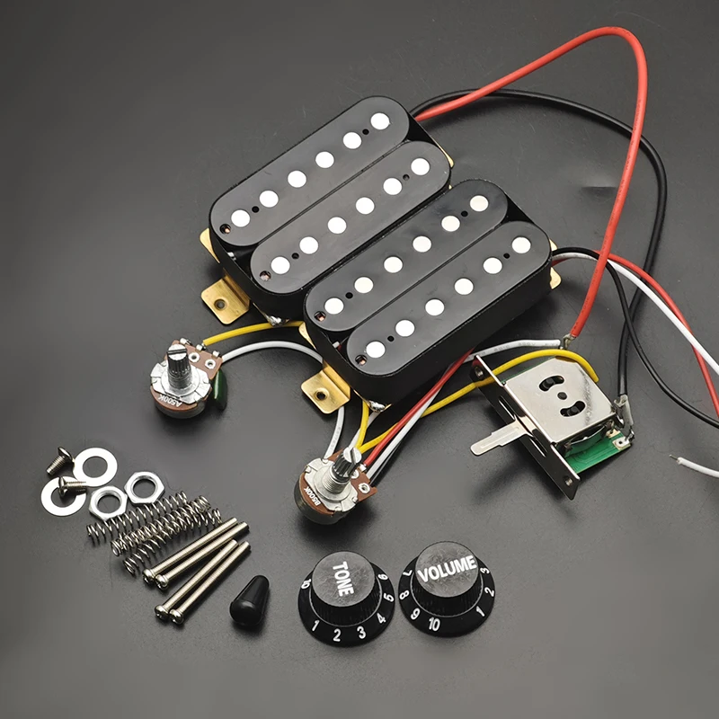 Guitar Humbucker Wiring Harness with Pickups 7 Guitar Humbucker Wiring Harness with Pickups - Image 7