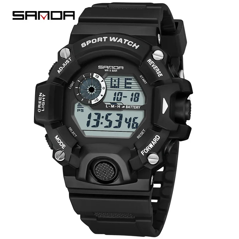 SANDA 326 Digital Sports Watch with LED Display 2 SANDA 326 Digital Sports Watch with LED Display - Image 2