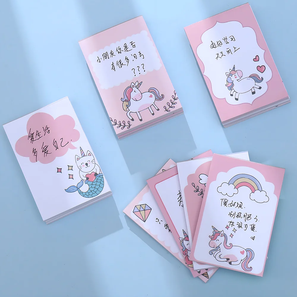 Rainbow Unicorn Memo Pad with 50 Sheets 2 Rainbow Unicorn Memo Pad with 50 Sheets - Image 2