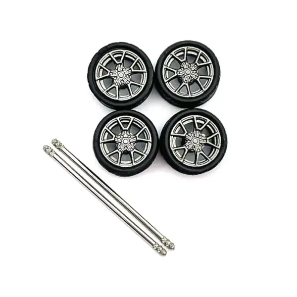 Custom 1:64 Scale Model Car Wheels Set - Image 26