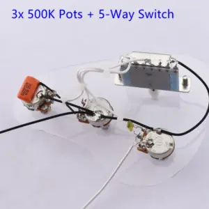 Electric Guitar Wiring Harness with 3 Pots 14 Se5aff27f0cff4a468250a01fe01ed4f7o