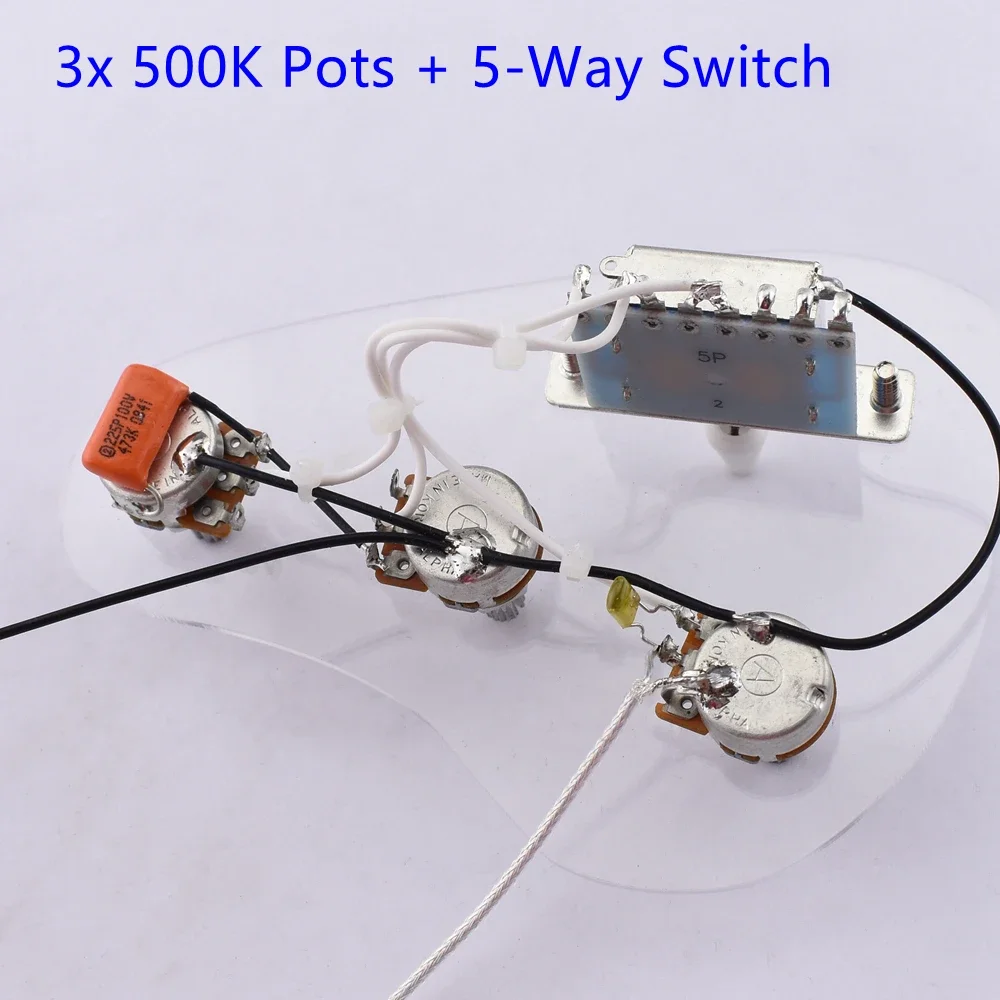 Electric Guitar Wiring Harness with 3 Pots 7 Electric Guitar Wiring Harness with 3 Pots - Image 7
