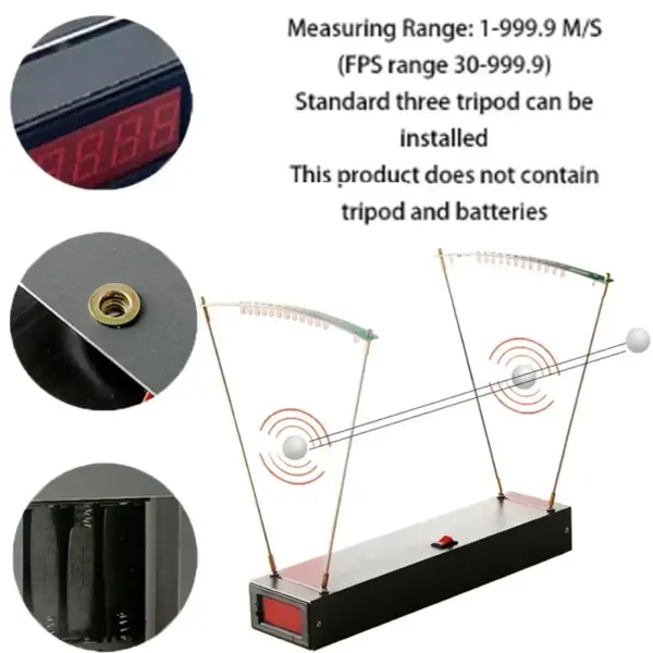 30-9999 FPS Speed Meter for Velocity Measurement - Image 2