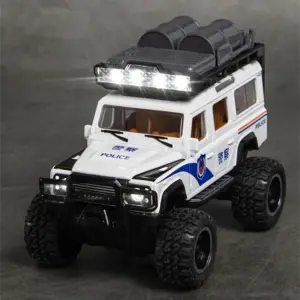1:32 Scale Land Rover Defender Police Model 12 Se6d6ff333602471aa17ec5849febfb72k