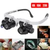 LED Magnifying Glasses with 8X, 15X, 23X Lens