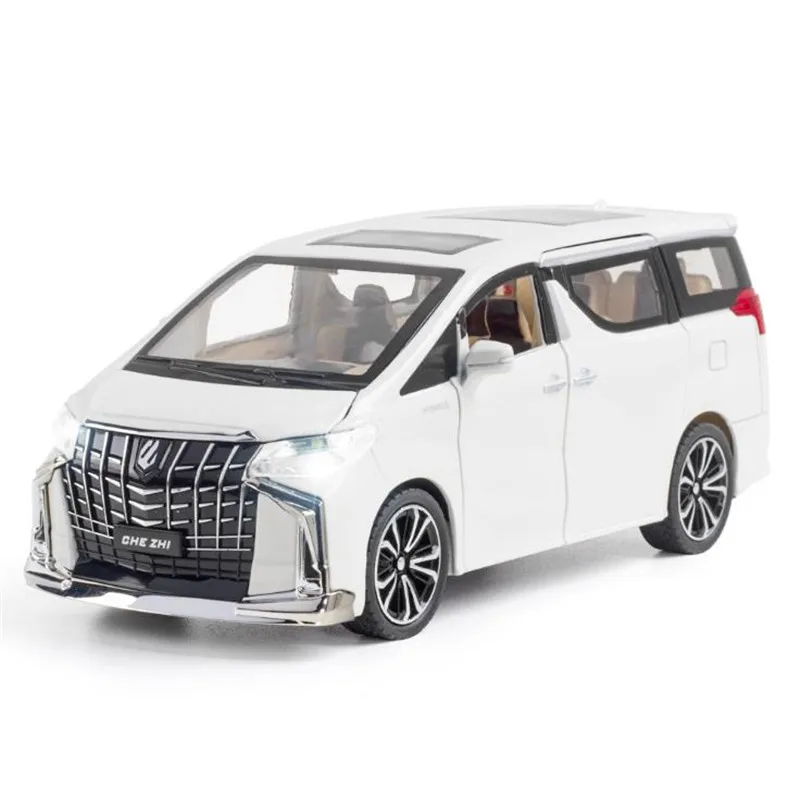 1:24 Scale White Toyota Alphard Die-Cast Model 6 1:24 Scale White Toyota Alphard Die-Cast Model - Image 6