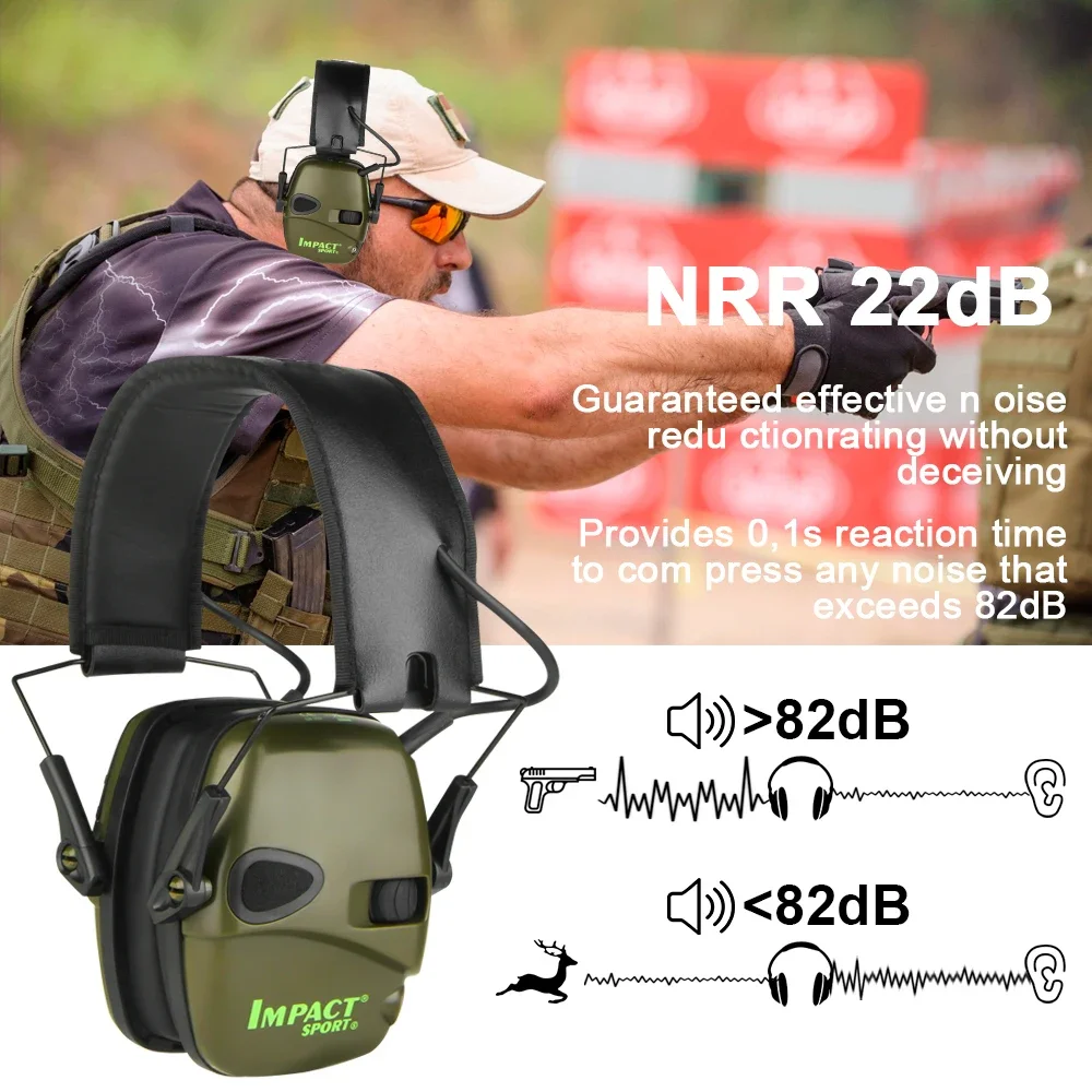 Tactical Electronic Shooting Earmuff with Amplification 6 Tactical Electronic Shooting Earmuff with Amplification - Image 6