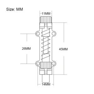 Brass Guitar Tremolo Stabilizer Stopper 45x11mm 7 Se8b9d6b4ce33499abec1613d982eec69j