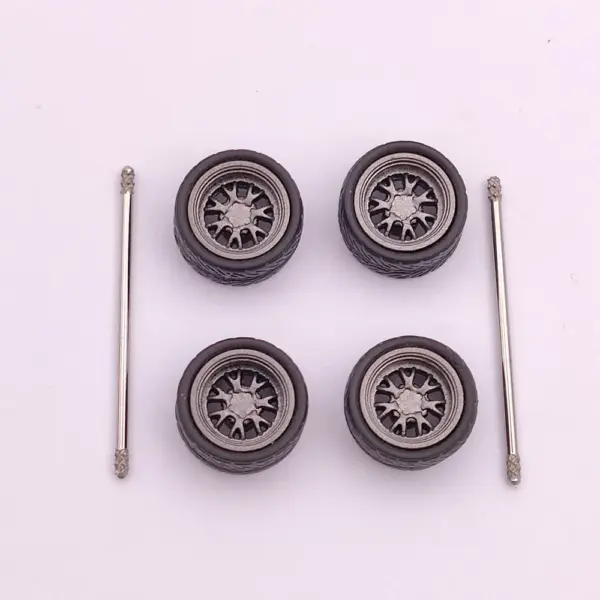 Custom 1:64 Scale Model Car Wheels Set - Image 18