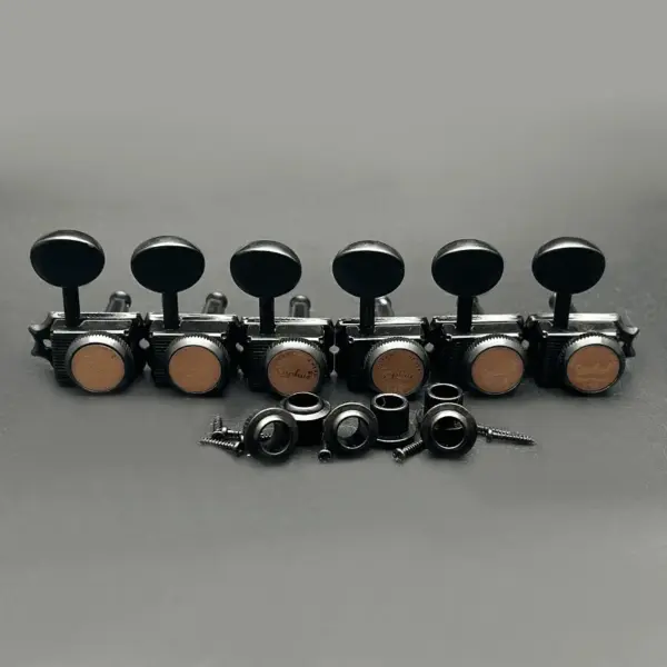 Saphue 6 Inline Guitar Locking Tuners Chrome - Image 8
