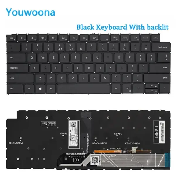 Dell Vostro 14Pro Latitude 3420 Keyboard Black - Image 5
