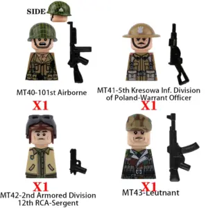 WWII Soldier Building Block Set with Accessories