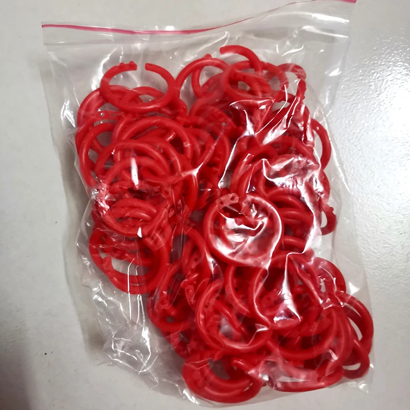 Colorful 100-Piece Plastic Binder Ring Set 13 Colorful 100-Piece Plastic Binder Ring Set - Image 13