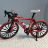1:8 Scale Red Alloy Mini Model Bicycle