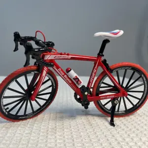 1:8 Scale Red Alloy Mini Model Bicycle