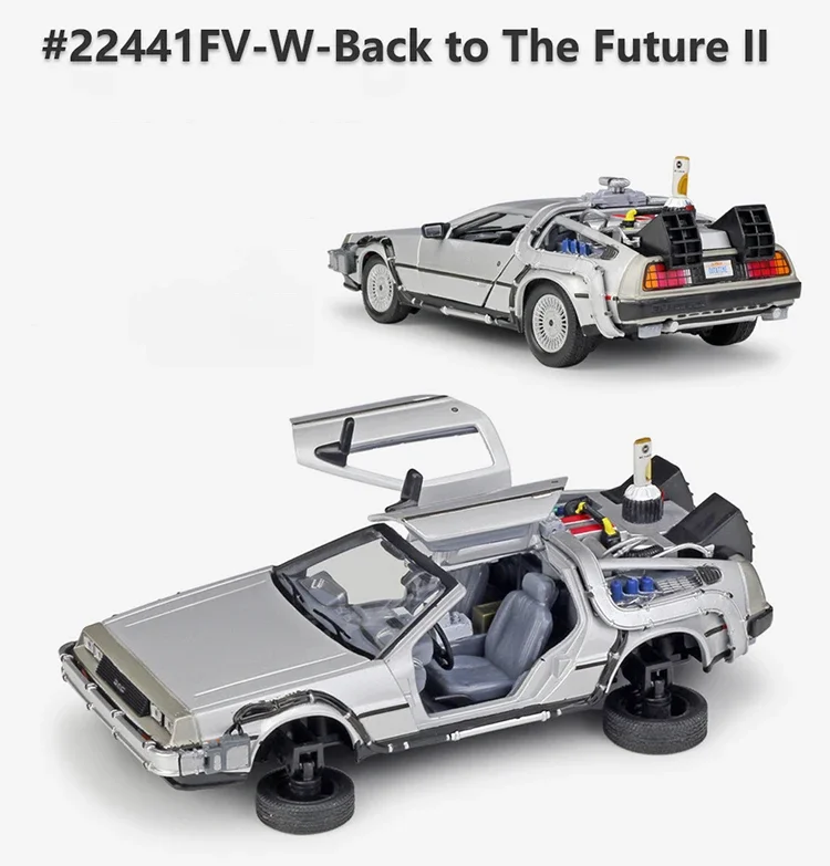 WELLY 1:24 Diecast DMC-12 DeLorean Model 4 WELLY 1:24 Diecast DMC-12 DeLorean Model - Image 4