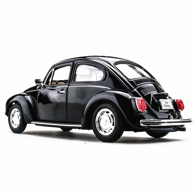 1:24 Scale WELLY Black Volkswagen Beetle Model 2 1:24 Scale WELLY Black Volkswagen Beetle Model - Image 2