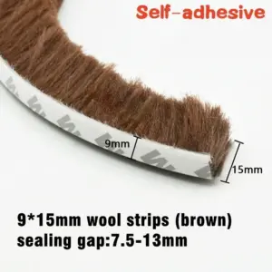 Self-Adhesive Brush Strip Weather Seal 5M/10M 36 Sea79ab4cc35a4642978423ba8e6ea78aH