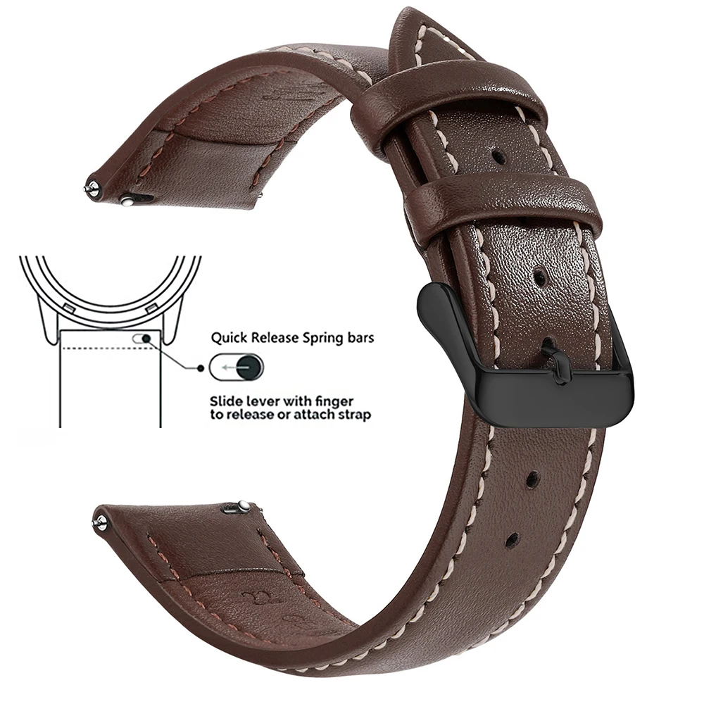Genuine Leather Watch Band for Smart Watches 1 Genuine Leather Watch Band for Smart Watches