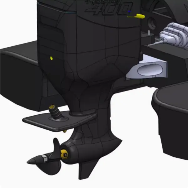 1:8 Scale High-Performance Outboard Motor Model - Image 4