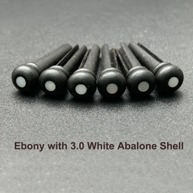 Ebony Bridge Pins Set for Acoustic Guitars 3 Ebony Bridge Pins Set for Acoustic Guitars - Image 3