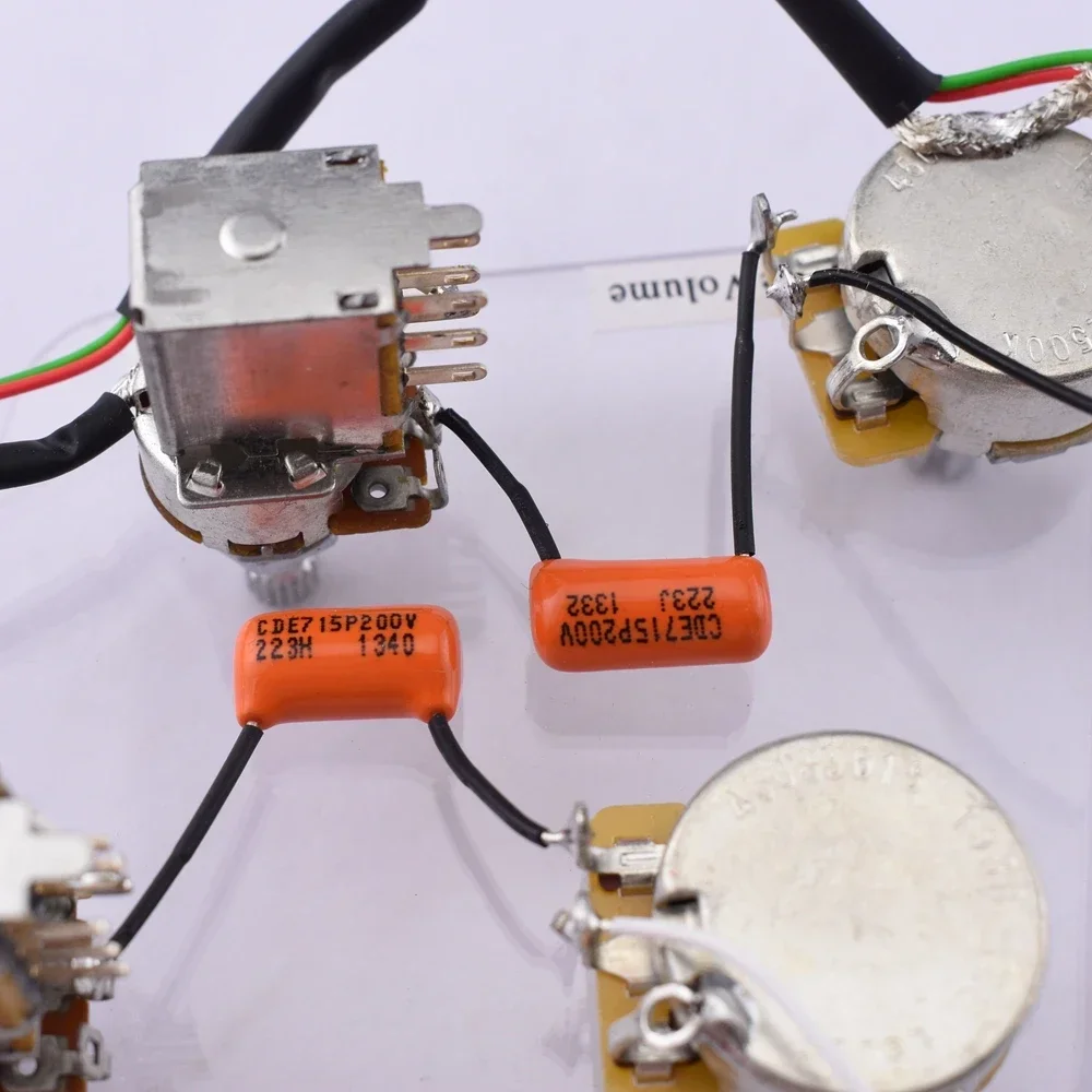 Electric Guitar Pre-wired Wiring Harness Kit 4 Electric Guitar Pre-wired Wiring Harness Kit - Image 4