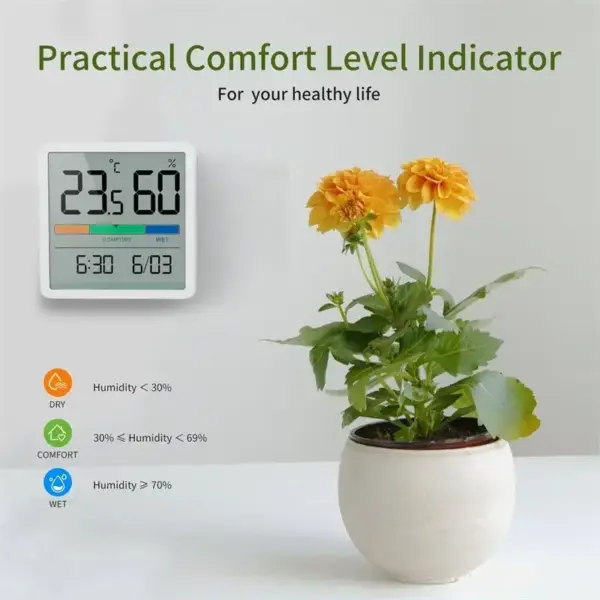 Digital Thermometer Hygrometer Indoor Weather Sensor - Image 4