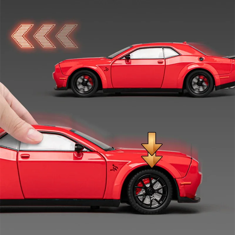 1:24 Dodge Challenger SRT Hellcat Diecast Model 6 1:24 Dodge Challenger SRT Hellcat Diecast Model - Image 6