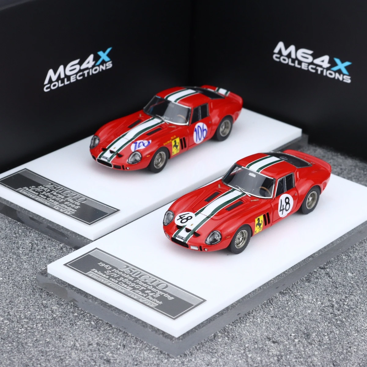 Yuemar 250GTO 1:64 Scale Miniature Cars Set 6 Yuemar 250GTO 1:64 Scale Miniature Cars Set - Image 6