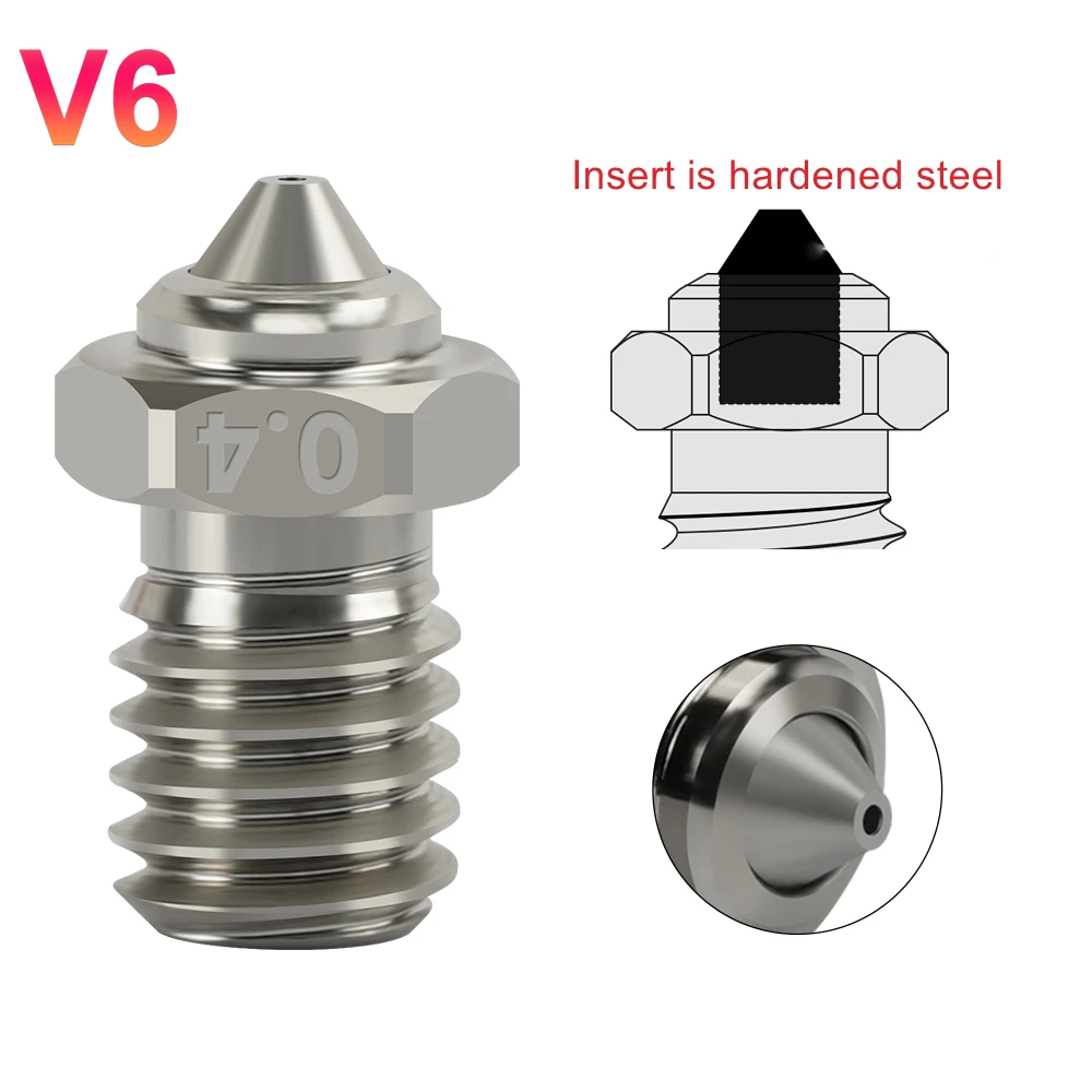 V6 Volcano Nozzle Copper Bimetal 0.4/0.6/0.8mm 8 V6 Volcano Nozzle Copper Bimetal 0.4/0.6/0.8mm - Image 8