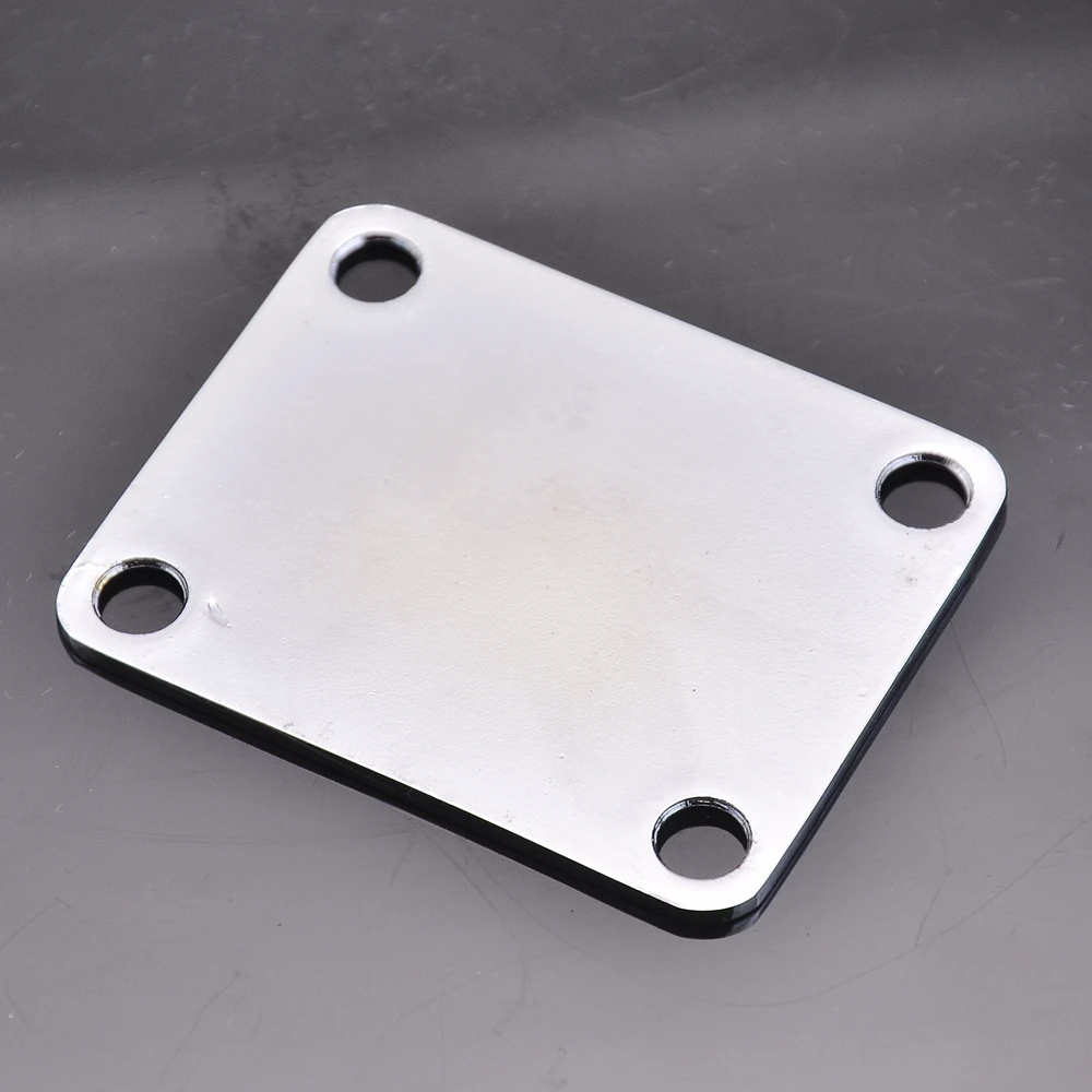 Shiny Chrome Electric Guitar/Bass Neck Plate 8038 3 Shiny Chrome Electric Guitar/Bass Neck Plate 8038 - Image 3