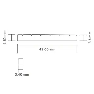 Electric Guitar Nut Replacement - 100Pcs 43mm 10 Sef25c6e78a1f4dbb951cb480b1aa8f48V