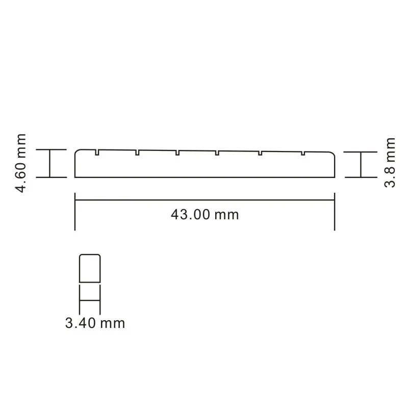 Electric Guitar Nut Replacement - 100Pcs 43mm 5 Electric Guitar Nut Replacement - 100Pcs 43mm - Image 5