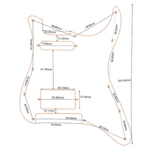 Guitar Pickguard for Floyd Rose Strat Style 41 Sef64478375f448388d7ee0dab25ca7d5W