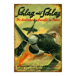 Vintage German Aviation Metal Sign 8x12 Inch